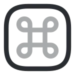 Command Square SVG Icon